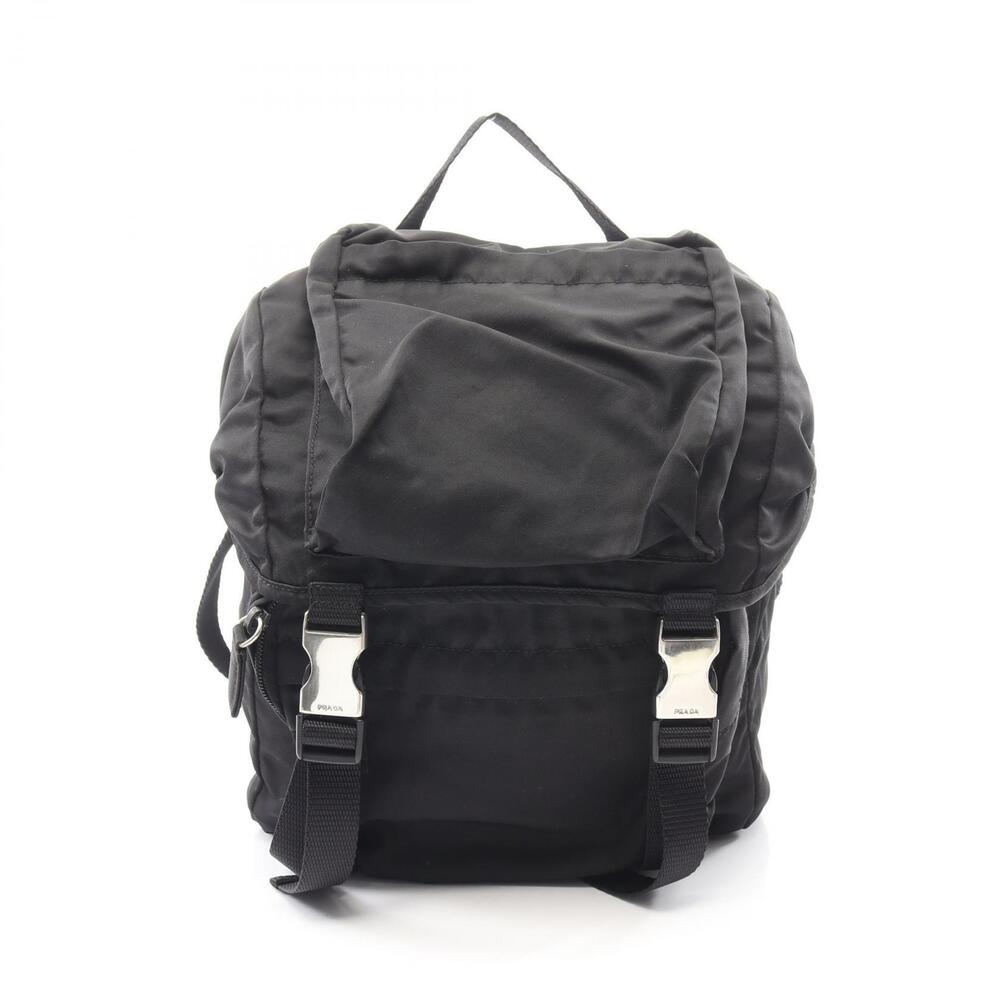 Prada Vela Tessuto Backpack Black